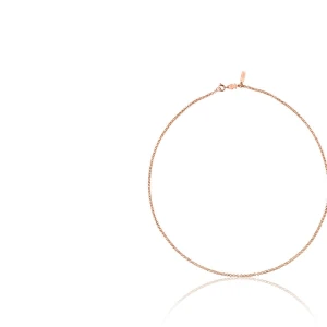 Średni Łańcuszek Ze Srebra Pokrytego 18-Karatowym Różowym Złotem, O Długości 50 Cm Tous Hand - Tous