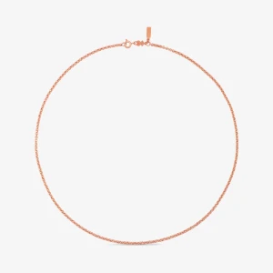 Średni Łańcuszek Ze Srebra Pokrytego 18-Karatowym Różowym Złotem, O Długości 50 Cm Tous Hand - Tous Rozmiar