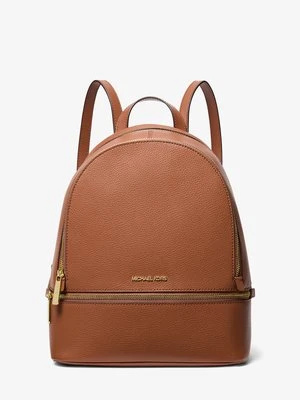 Średni plecak Rhea ze skóry groszkowej Michael Kors Outlet