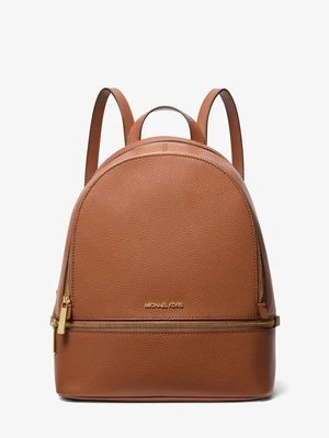 Średni plecak Rhea ze skóry groszkowej Michael Kors Outlet