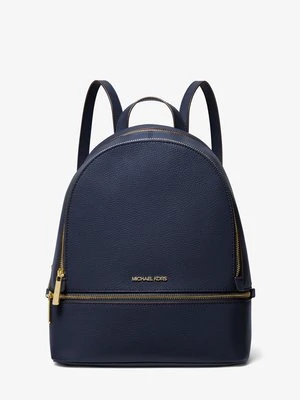 Średni plecak Rhea ze skóry groszkowej Michael Kors Outlet