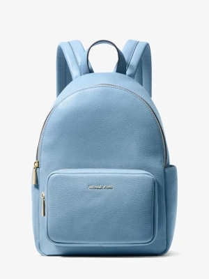 Średni plecak Tanner ze skóry groszkowej Michael Kors CHAMBRAY (Niebieski)