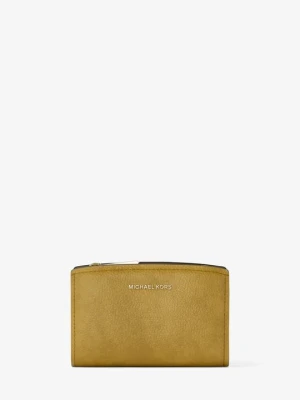 Średni portfel Bryant z nubuku Michael Kors CHARTREUSE (Zielony)