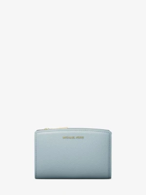 Średni portfel Bryant ze skóry groszkowej Michael Kors CHAMBRAY (Niebieski)