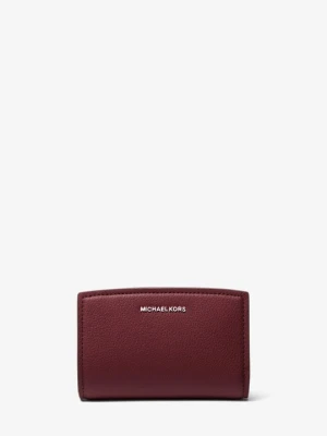 Średni portfel Bryant ze skóry groszkowej Michael Kors OXBLOOD (Czerwony)