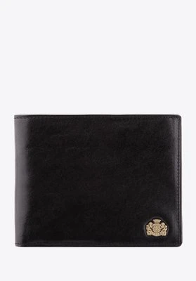Średni portfel męski mieszczący dowód rejestracyjny czarny Wittchen