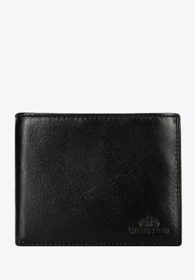 Średni portfel męski ze skóry czarny Wittchen