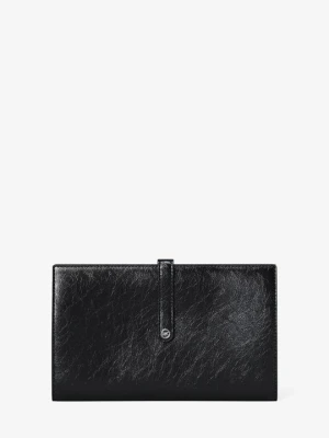 Średni portfel podróżny Jet Set Michael Kors CZARNY (Czarny)