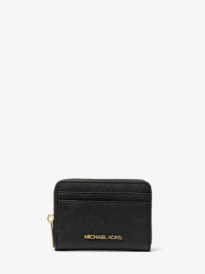 Średni portfel podróżny Jet Set ze skóry saffiano Michael Kors CZARNY (Czarny)