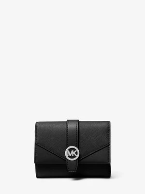 Średni trzyczęściowy portfel Greenwich ze skóry Michael Kors Outlet