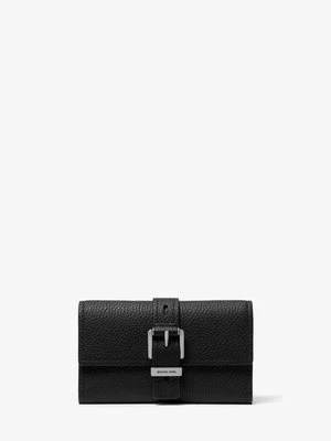 Średni trzyczęściowy portfel Nolita ze skóry groszkowej MICHAEL Michael Kors