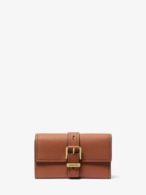 Średni trzyczęściowy portfel Nolita ze skóry groszkowej MICHAEL Michael Kors