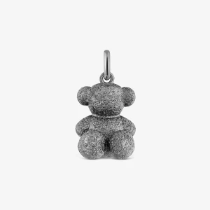 Średni Wisiorek Bold Bear Miś Z Diamentowanego Ciemnego Srebra - Tous Rozmiar
