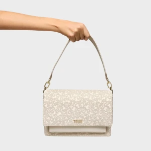 Średnia Beżowa Torebka Przez Ramię Kaos Mini Lines Audree - Tous