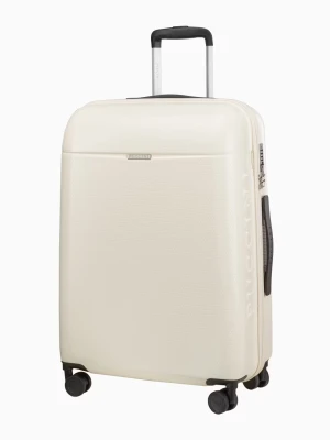 Średnia biała walizka z policarbonu Puccini