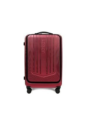 Średnia bordowa walizka PC Kazar