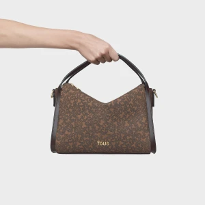 Średnia Brązowa Torba Typu City Tous Kaos Mini Lines - Tous