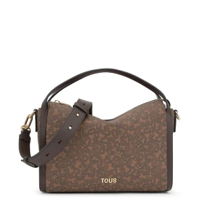 Średnia Brązowa Torba Typu City Tous Kaos Mini Lines - Tous