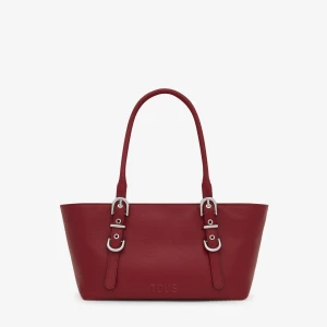 Średnia Burgundowa Torba Tote Tous Buckles - Tous
