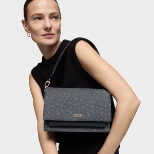 Średnia Ciemnoszara Torebka Przez Ramię Kaos Mini Lines Audree - Tous