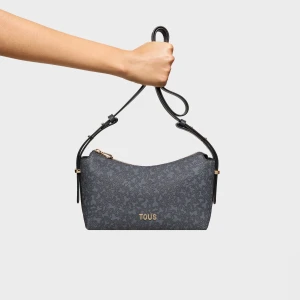 Średnia Ciemnoszara Torebka Przez Ramię Kaos Mini Lines - Tous