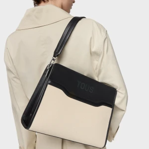 Średnia Czarna Torba Typu Shopping Z Płótna Audree - Tous