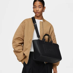 Średnia Czarna Torebka Typu Shopping Amaya Tous La Rue New - Tous