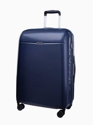 Średnia granatowa walizka z policarbonu Puccini