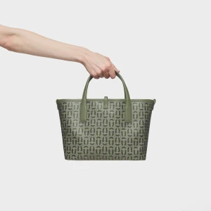 Średnia Khaki Dwustronna Torba Z Rączkami Tous Double Way Manifesto - Tous