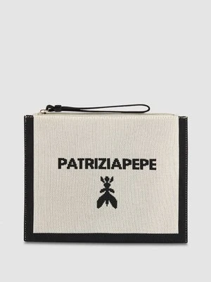 Średnia materiałowa kopertówka z zamkiem błyskawicznym PATRIZIA PEPE