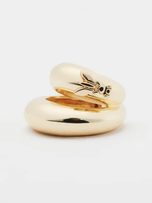 Średnia nausznica Metal Circle PATRIZIA PEPE