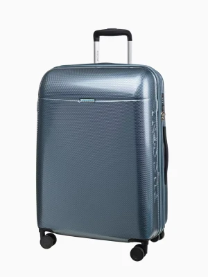 Średnia niebieska walizka z policarbonu Puccini