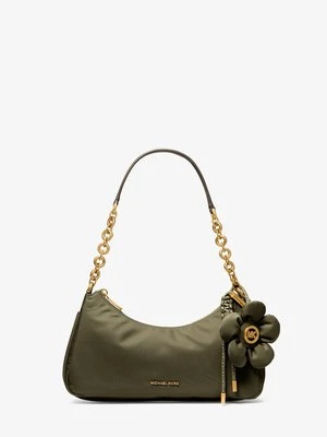 Średnia nylonowa saszetka Nolita z łańcuszkiem Michael Kors LODEN (Zielony)
