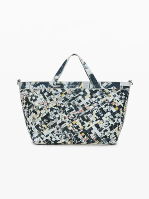 Średnia pleciona torba shopper Desigual