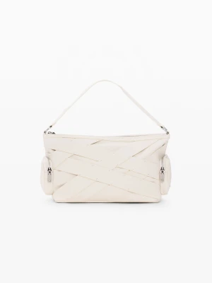 Średnia pleciona torba z logo Desigual