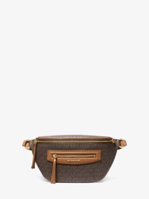 Średnia podróżna torba kurierska Jet Set z charakterystycznym logo Michael Kors