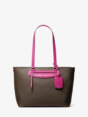Średnia podróżna torba tote Jet Set z charakterystycznym logo MICHAEL Michael Kors