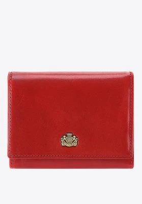 Średnia portmonetka damska skórzana czerwona Wittchen