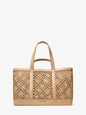 Średnia ręcznie tkana torba tote Whitley Michael Kors ORZECHOWY (Brązowy)