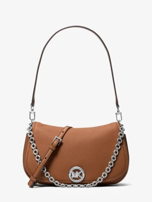 Średnia skórzana torba na ramię Nolita z odpinanym paskiem Michael Kors BRĄZOWY (Brązowy)