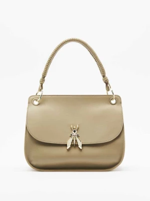 Średnia skórzana torebka na ramię Soft Essential Fly PATRIZIA PEPE