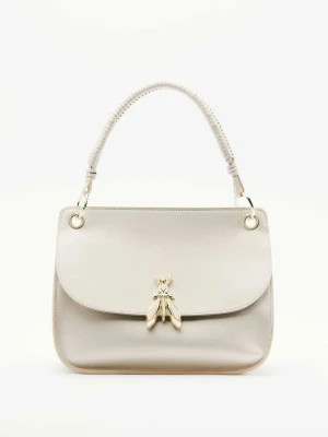 Średnia skórzana torebka na ramię Soft Essential Fly PATRIZIA PEPE