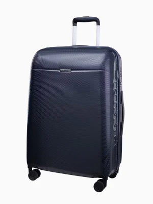 Średnia szara walizka z policarbonu Puccini