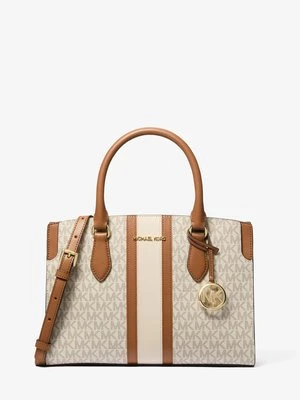 Średnia torba Becca z paskiem i charakterystycznym logo MICHAEL Michael Kors