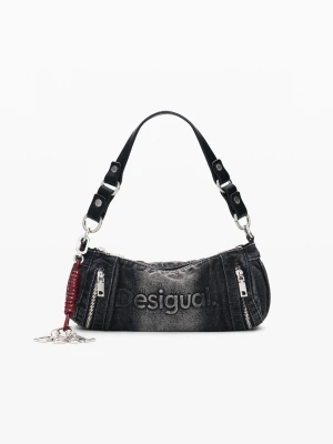 Średnia torba denim Desigual czarny