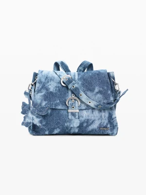 Średnia torba denim Desigual niebieski