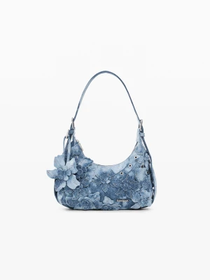 Średnia torba denim Desigual niebieski