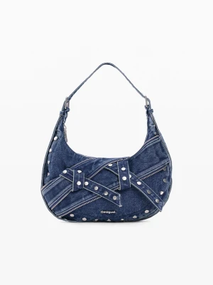 Średnia torba denim Desigual niebieski