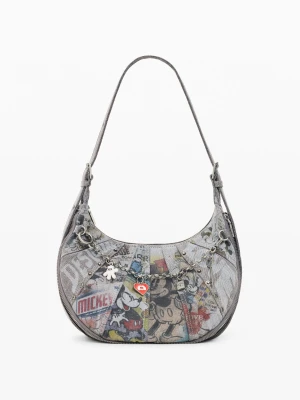 Średnia torba denim Disney™ Desigual czarny