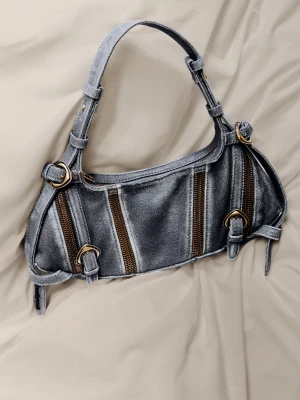 Średnia torba denim skóra studio Desigual